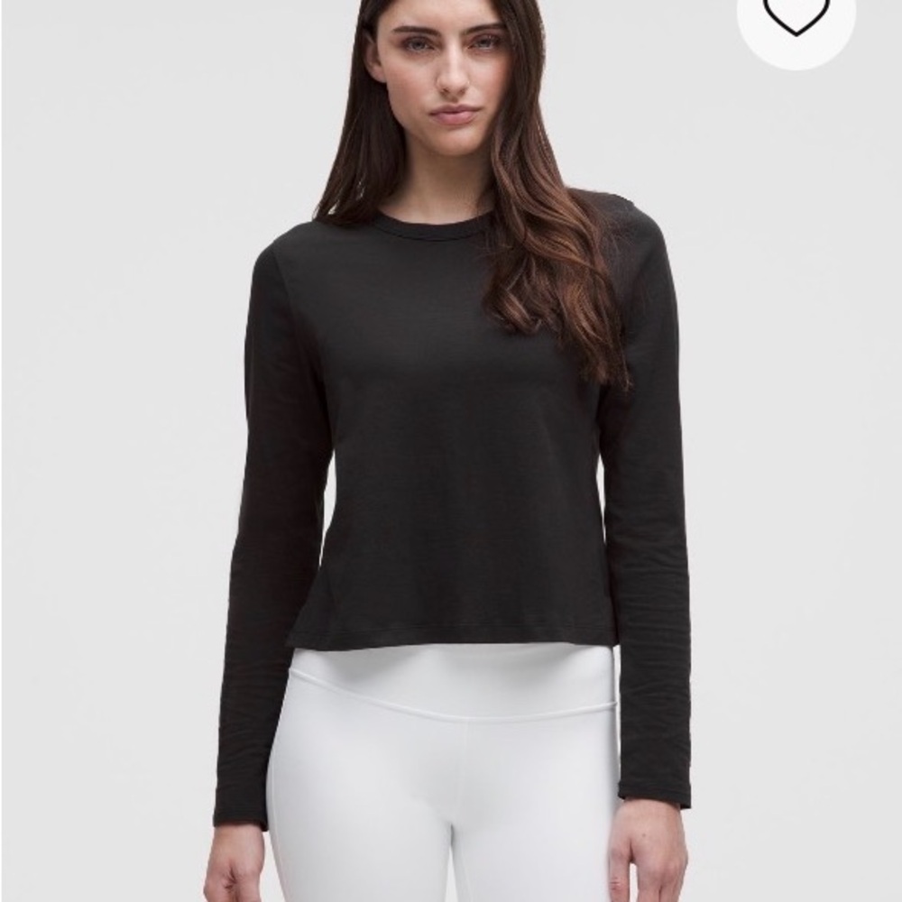 Lululemon Athletica Classic-Fit Cotton Blend Long Sleeve Shirt size 6